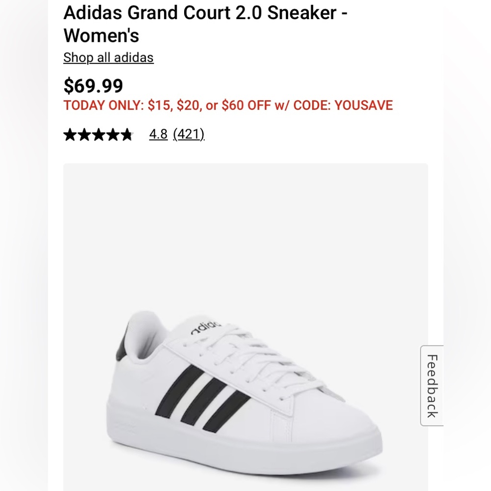 Adidas Cloudform Grand Court 2.0 Sneakers